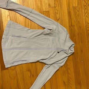lululemon define jacket size 2 blue linen